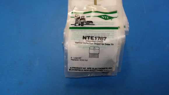(1 PC) NTE1767, ECG1767, IC Vertical Deflection Output Circuit for Color TV