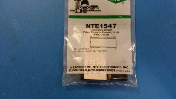 NTE1547, ECG1547, SK7676, IC, Video Chroma Deflection System for Color TV