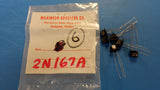 (1 PC) 2N167A SOLID STATE TRANSISTOR NPN GERMANIUM 30V