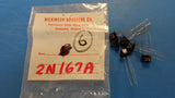 (1 PC) 2N167A SOLID STATE TRANSISTOR NPN GERMANIUM 30V