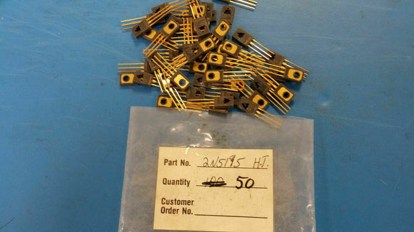 (2 PCS) 2N5195 HT Trans GP BJT PNP 80V 4A 3-Pin(3+Tab) TO-126