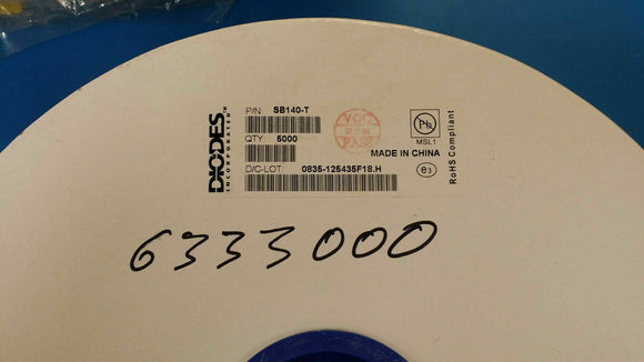 (200 PCS) SB140-T DIODES INC / Zetex Diode Schottky 40V 1A 2-Pin DO-41