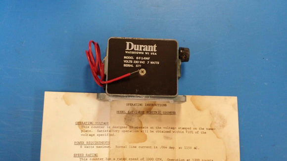 (1PC) 6-Y-1-RMF ELECTRIC COUNTER - 6 DIGIT-230V-7W