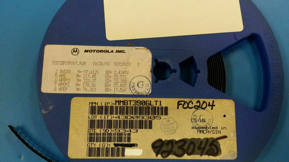 (100 PCS) MMBT3906LT1 MOT Trans GP BJT PNP 40V 0.2A 3-Pin SOT-23