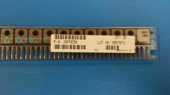 (1 PC) IRFPE50 INTER. RECT. Trans MOSFET N-CH 800V 7.8A 3-Pin(3+Tab) TO-247AC