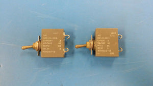 (2 PCS) M39019/1-12 Toggle Switch 50V .5 Current Two Contact