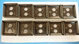 (5PCS) 84PIN PLCC SOCKET THRU HOLE CROSS TO 822473-7