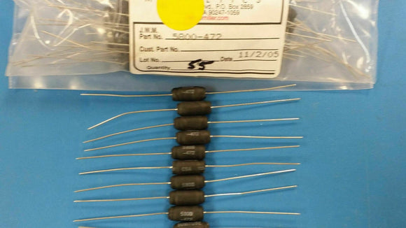 (10 PCS) 5800-472 JW MILLER Fixed Inductors 4.7mH 10%, Obsolete