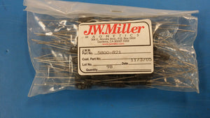 (10 PCS) 5800-821 JW MILLER Fixed Inductors 820uH 10%, Obsolete