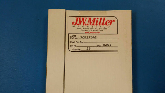 (10 PCS) 70F275AI JW MILLER RF Fixed Inductors 27uH 5%, Obsolete