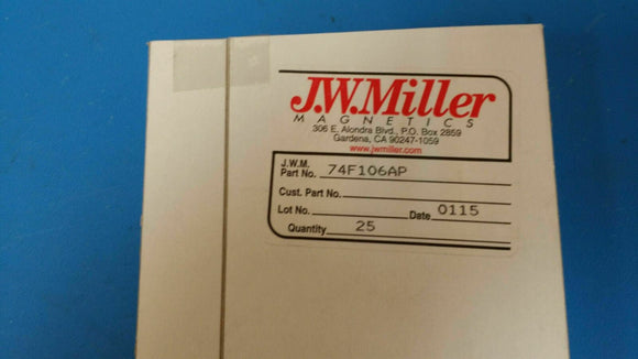 (10 PCS) 74F106AP JW MILLER RF Fixed Inductors 1.0uH 20%, Obsolete