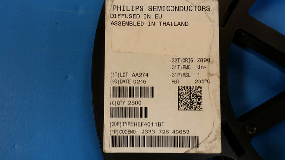 (10 PCS) HEF4011BT PHILIPS NAND Gate 4-Element 2-IN CMOS 14-Pin SOIC