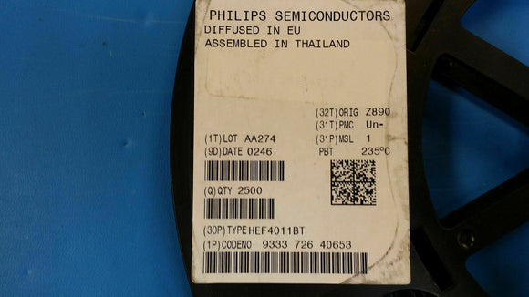 (10 PCS) HEF4011BT PHILIPS NAND Gate 4-Element 2-IN CMOS 14-Pin SOIC