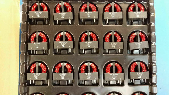 (2 PCS) PE-62917 PULSE Common Mode Chokes Dual 2mH 1kHz 7.5A 20mOhm DCR