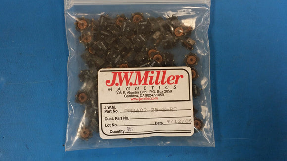 (10 PCS) PM3602-25-RC JW MILLER 2 ELEMENT 25uH GENERAL PURPOSE INDUCTOR SMD