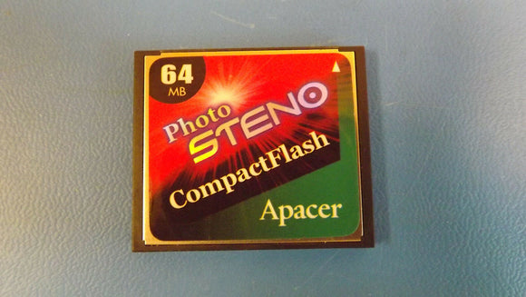 AP-CF064B-STENO APACER COMPACTFLASH MEMORY CARD 64MB