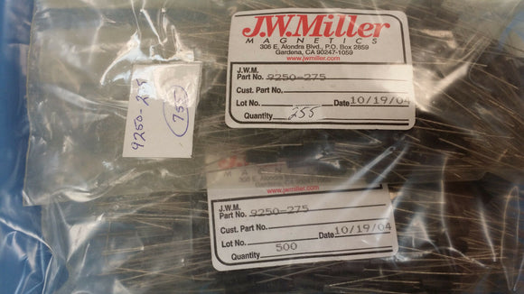 (10 PCS) 9250-275 JW MILLER RF Fixed Inductors 2.7MH 10%, Obsolete
