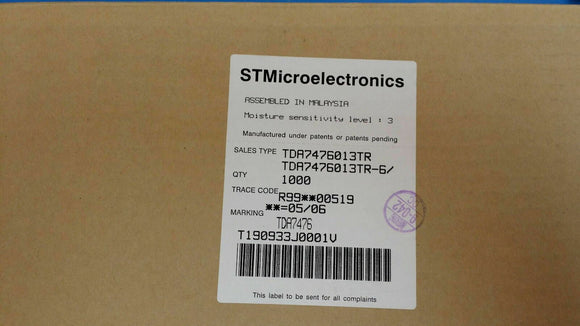 ( 10 PCS) TDA7476 STMICROELECTRONICS IC PROCESSOR RADIO DIAGN 24-SOIC