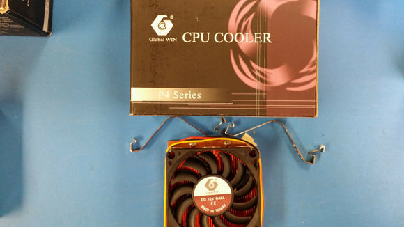 (1 PC) PENTIUM 4 CPU COOLER FAN WITH HEATSINK GLOBAL WIN CBS76