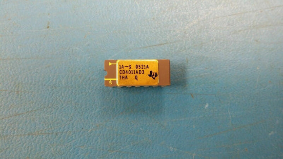 (1 PC) CD4011AD3 TI NAND Gate 4-Element 2-IN CMOS 14-Pin SBCDIP Tube