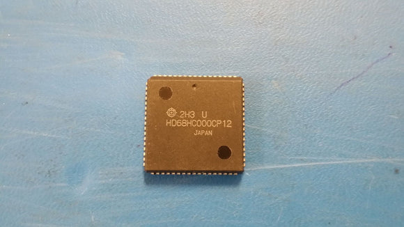 (1 PC) HD68HC000CP12 HITACHI 16-BIT, 12.5MHz, MICROPROCESSOR, PLCC68