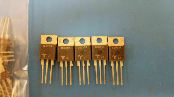 (10 PC) S8025R TECCOR Thyristor SCR 800V 350A 3-Pin(3+Tab) TO-220AB Non-Isolated