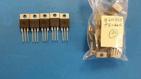 (5) Q6008R5 TECCOR Thyristor TRIAC 600V 100A 3-Pin(3+Tab) TO-220AB Non-Isolated