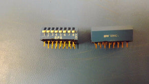 (5PCS) BP8 SW INC 8 CHANNEL DIP SWITCH 16PIN CONTACT