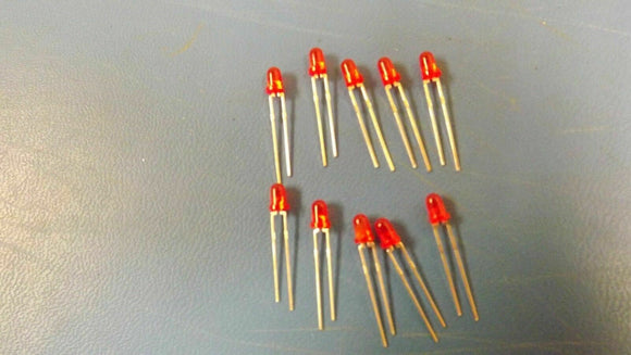 (10PCS) LTL-201 LITE-ON  LITE LAMP RED 3MM DIFF