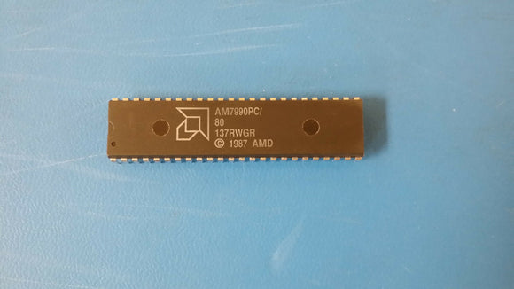 (1 PC) AM7990PC/80 AMD 1 CHANNEL(S) LOCAL AREA NETWORK CONTROLLER PDIP48