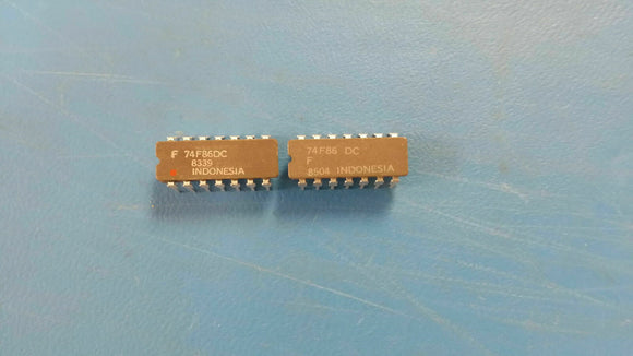 (2 PCS) 74F86DC FSC XOR Gate 4-Element 2-IN Bipolar 14-Pin CERAMIC DIP