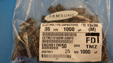 (10) ELECTROLYTIC CAPACITOR 1000uF 35V 20% +105C RADIAL 13X30 CETMZ1V102M1330FD