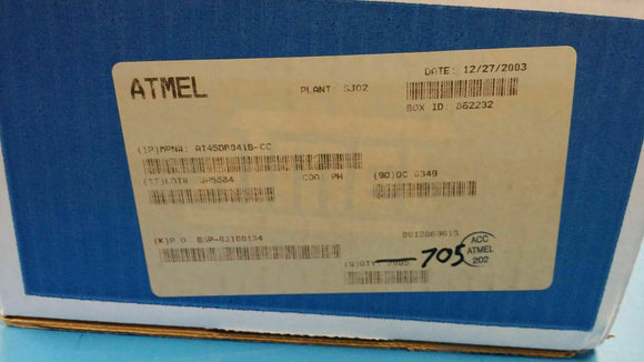 (10 PCS) AT45DB041B-CC ATMEL 4MX1 FLASH 2.7V PROM, PBGA14