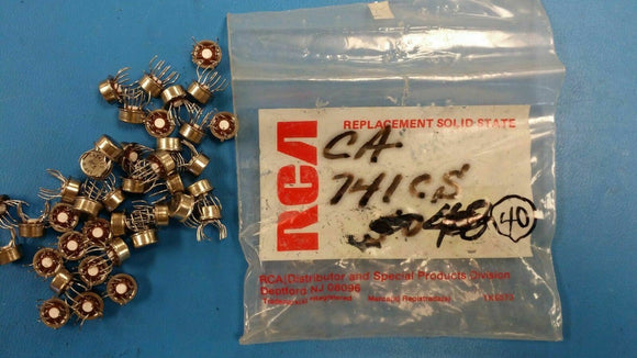 (1 PC) CA741CS RCA IC OP-AMP SINGLE BIPOLAR TO-5 8PIN METAL