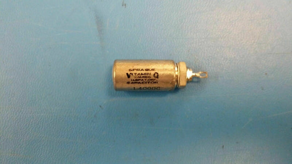 (1 PC) 186P10404T15 SPRAGUE CAPACITOR 0.1UF 400V HERMETIC METALIZED PAPER AXIAL