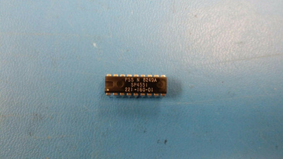 (2 PCS) PLESSEY SP4551, ZENITH SEMI 221-160-01 IC 18 PIN DIP
