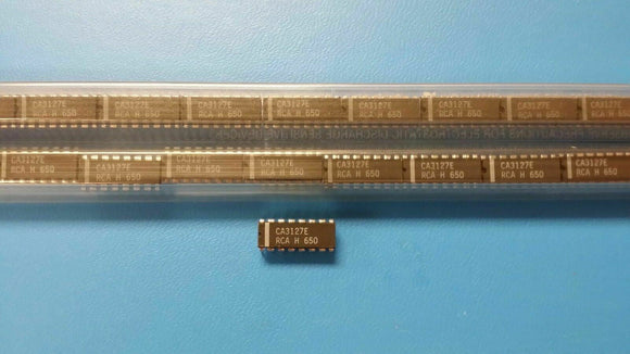 (2 PCS) CA3127E RCA 5 CHANNEL VHF BAND Si NPN RF SMALL SIGNAL TRANSISTOR