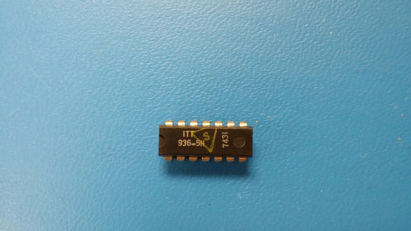 (1 PC) ITT 936-5N VINTAGE IC 14 PIN PLASTIC DIP