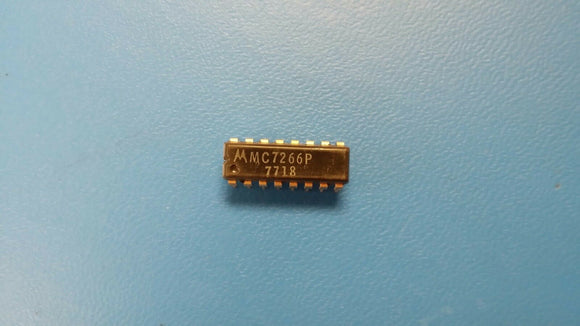(1 PC) MC7266P MOT 2-Line Digital Multiplexer PDIP 16PIN