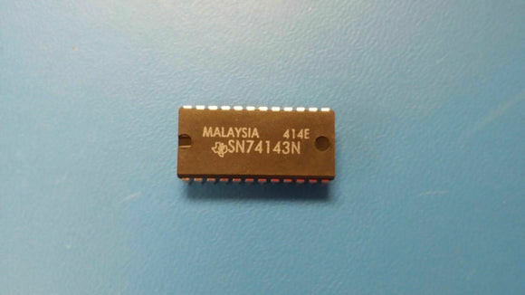 (1) SN74143N SYN POSITIVE EDGE TRIGGERED 4-BIT UP DISPLAY DRIVER COUNTER, PDIP24