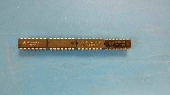 (10 PCS) MC14011BCP MOT Logic Gates 3-18V Quad 2-Input,14-Pin PDIP