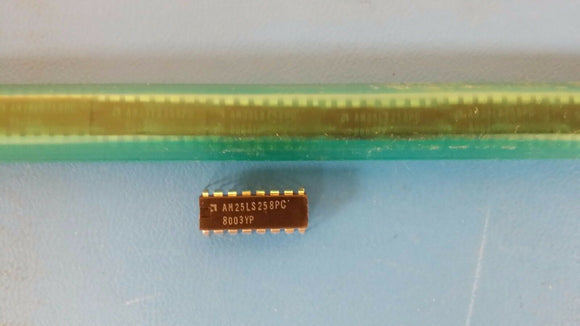 (2 PCS) AM25LS258PC AMD IC,LOGIC MUX,QUAD,2-INPUT,LS-TTL,DIP,16PIN,PLASTIC