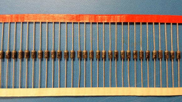 (25 PCS) EGP20B GEN SEMI 2A 100V SILICON RECTIFIER DIODE DO-204AC