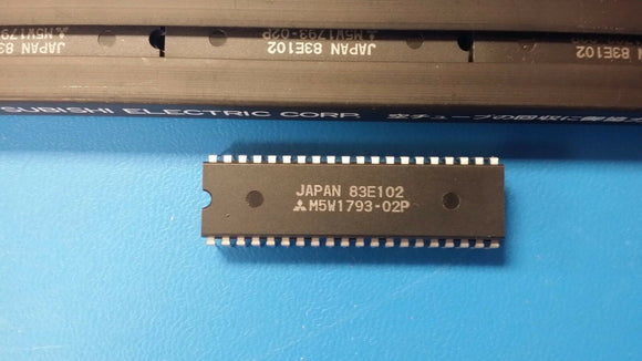 (1 PC) M5W1793-02P MITSUBISHI IC,DISK CONTROLLER,MOS,DIP,40PIN