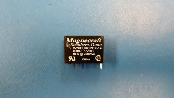 (1 PC) W76EURCPCX-14 Magnecraft Low Signal Power Relay 5VDC 54Ohm 16A SPDT