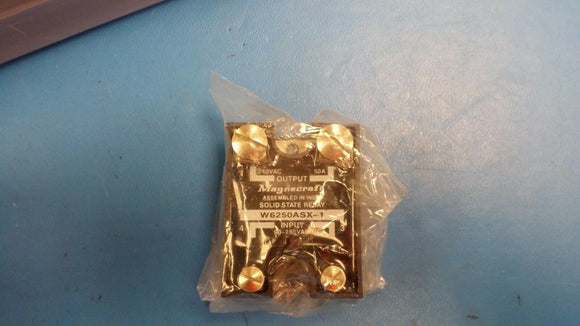 (1 PC) W6250ASX-1 MAGNECRAFT Relay SSR 20mA 280V AC-IN 50A 280V AC-OUT 4-Pin