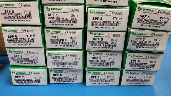 (1 PC) 0SPF005.T LITTELFUSE SPF Series Solar Flares 1000VDC SPF 5A ROHS