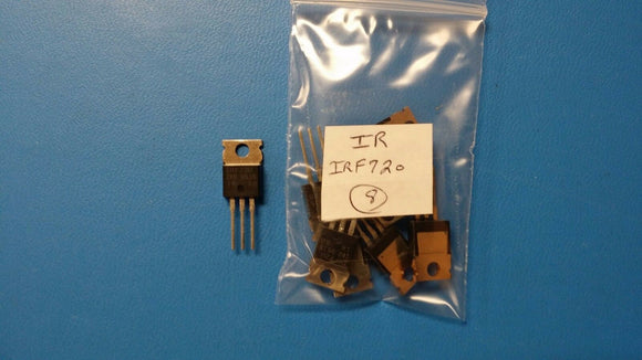 (8 PCS) IRF720 IR Trans MOSFET N-CH 400V 3.3A 3-Pin(3+Tab) TO-220AB