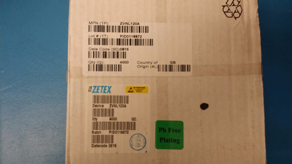 (10 PCS) ZVNL120A ZETEX Trans MOSFET N-CH 200V 0.18A 3-Pin E-Line ROHS