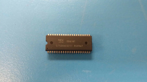 (1 PC) UPD7508HCU231 NEC 4-BIT, MROM, 4.19MHz, MICROCONTROLLER, PDIP40